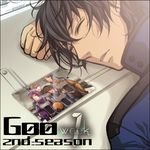  bad_id bad_pixiv_id character_request closed_eyes countdown gundam gundam_00 lowres male_focus murakami_yuichi photo_(object) setsuna_f_seiei sleeping tieria_erde 