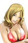  bikini blonde_hair blue_eyes breasts code_geass highres katzueki large_breasts milly_ashford solo swimsuit 