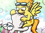  blossomforth blossomforth_(mlp) duo equine eyewear female feral feral_on_feral friendship_is_magic goggles horse lesbian mammal my_little_pony pegasus pokehidden pony pussy pussy_juice spitfire spitfire_(mlp) toony wings wonderbolts_(mlp) 