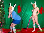  adventure_time christmas cosplay fionna_the_human_girl pixelvixens 