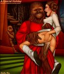  chewbacca princess_leia_organa shabby_blue star_wars star_wars_holiday_special wookiee 