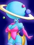  2012 alien big_breasts big_head blue_eyes blue_skin breasts buzz_lightyear_of_star_command cleavage clothed clothing disney female gravitina lips neme303 solo wide_hips 