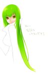  bad_id bad_pixiv_id bangs c.c. code_geass green_eyes green_hair highres long_hair reona smile solo yellow_eyes 