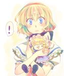  1girl 490 alice_margatroid blonde_hair character_doll doll kirisame_marisa solo surprised touhou 