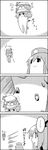  4koma ? book comic greyscale hat head_wings highres hong_meiling koakuma monochrome remilia_scarlet shelf star tani_takeshi touhou translated uu~ wings yukkuri_shiteitte_ne 