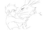 bunnymund easter_bunny embrace gay human interspecies invalid_tag jack_frost kissing lagomorph male mammal plain_background rabbit rise_of_the_guardians sorasusi_(artist) toned 