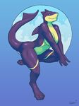  anthro breasts digitigrade female fish hindpaw juzztie looking_at_viewer marine nude nyjasca paws pinup pose shark smug solo toes 