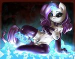  &lt;3 anthro anthrofied atryl blue_eyes breasts dildo equine female friendship_is_magic hair horn horse lil_miss_rarity looking_at_viewer mammal my_little_pony nipples pony purple_hair pussy rarity_(mlp) scar sex_toy solo unicorn 
