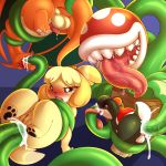  2018 ambiguous_gender anal anal_penetration animal_crossing backsack balls black_pawpads black_yoshi blush bound camychan canine charizard claws cum cum_in_ass cum_in_mouth cum_inside digital_media_(artwork) dog domination double_anal double_penetration female female/ambiguous flora_fauna group hi_res isabelle_(animal_crossing) male male/ambiguous male_penetrated mammal mario_bros nintendo nude oral oral_penetration pawpads penetration penis piranha_plant plant pok&eacute;mon pok&eacute;mon_(species) pussy saliva sharp_teeth shih_tzu super_smash_bros super_smash_bros._ultimate teeth tentacles toe_claws tongue tongue_out video_games yoshi 