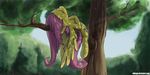  cute cutie_mark equine eyes_closed female feral fluttershy_(mlp) friendship_is_magic hair horse mammal my_little_pony outside pegasus pony purple_hair rublegun sleeping wings wood 