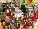  6+girls alzack_connell arm_up arms_up asuka_connel bad_id bad_pixiv_id barefoot bisca_connel bluesnowcat boots cake cana_alberona charle_(fairy_tail) christmas christmas_tree crossed_legs dancing elfman_strauss erza_scarlet everyone fairy_tail food gajeel_redfox gray_fullbuster happy_(fairy_tail) juvia_lockser kinana_(fairy_tail) laxus_dreyar levy_mcgarden lisanna_strauss lucy_heartfilia makarov_dreyar mavis_vermilion mirajane_strauss multiple_boys multiple_girls pantherlily party romeo_conbolt santa_boots santa_costume sitting wendy_marvell 