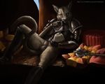  balls bottomless cat feline khajiit kharjo knight lynx male mammal penis sheath solo sweetroll the_elder_scrolls the_elder_scrolls_v:_skyrim tuftedears video_games warrior 