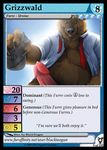  &#9792; &#9794; &lt;3 ? bag bear biceps big_penis blackteagan border brown_eyes brown_fur card chubby claws erection fur furoticon grizzly grizzly_bear grizzwald humanoid_penis looking_at_viewer male mammal muscles necktie pecs penis precum solo text 