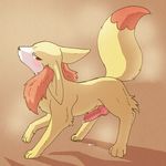  canine canine_penis cum edit erection fennec fennekin feral fox inuuta knot male mammal nintendo nude penis pok&#233;mon pok&eacute;mon solo video_games 