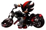  bike black black_fur fur gun headlights hedgehog looking_at_viewer male mammal motorcycle ranged_weapon red_eyes sega shadow_the_hedgehog solo sonic_(series) vehicle video_games weapon 