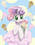  cloud cub cute drinking equine female feral friendship_is_magic fur green_eyes hair horn horse looking_at_viewer mammal my_little_pony pony shake solo sweetie_belle_(mlp) two_tone_hair unicorn white_fur young 