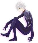  bad_id bad_pixiv_id bodysuit expressionless male_focus nagisa_kaworu neon_genesis_evangelion plugsuit rebuild_of_evangelion red_eyes sagari24 silver_hair solo 