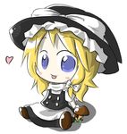  :p aoblue blonde_hair chibi kirisame_marisa mushroom solo tongue tongue_out touhou 