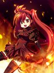  bad_id bad_pixiv_id elbow_gloves fire frills gloves hairband isobe layla_(sound_horizon) long_hair orange_eyes red_hair seisen_no_iberia skirt solo sound_horizon thighhighs twintails 