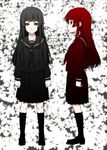  bangs black_serafuku black_skirt blunt_bangs enma_ai hime_cut jigoku_shoujo long_hair mizuki_makoto school_uniform serafuku skirt 