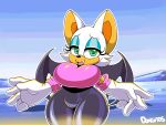  big_breasts breasts dongitos female rouge_the_bat sonic_(series) tagme 
