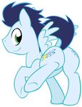  butt cutie_mark equine feral friendship_is_magic green_eyes hair invalid_tag looking_at_viewer looking_back male mammal my_little_pony nannurs pegasus presenting presenting_hindquarters smile soarin_(mlp) solo spread_wings that_ass wings wonderbolts_(mlp) 