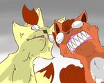  anger_vein angry fennekin fox no_humans pokemon tail vulpix 