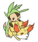  ambiguous_gender canine chespin doggy_position doggystyle duo fennec fennekin feral feral_on_feral fox from_behind interspecies male mammal nintendo plain_background pok&#233;mon pok&eacute;mon sex video_games white_background 