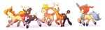  blitzle deerling girafarig highres hooves keldeo long_image my_little_pony my_little_pony_friendship_is_magic no_humans parody pokemon ponyta wide_image 