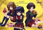  chuunibyou_demo_koi_ga_shitai! nibutani_shinka seifuku tagme takanashi_rikka tsuyuri_kumin valentine 