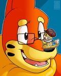  big buizel buizelmaniac eyes eyewear glasses grasses male nintendo pok&#233;mon pok&eacute;mon small video_games 