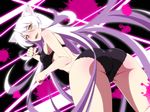  animal_ears bakemonogatari black_hanekawa bra cat_ears hanekawa_tsubasa long_hair monogatari_(series) nekomonogatari ookanehira panties solo underwear underwear_only white_hair yellow_eyes 