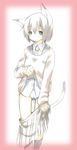  animal_ears cat_ears cat_tail copyright_request highres majima_yuki panties short_hair solo tail underwear undressing white_panties 