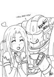  ^_^ armor asuna_(sao) closed_eyes crossover cup dated english marker mr_rumbles signature space_marine sweatdrop sword_art_online teacup warhammer_40k writing 