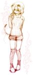  animal_ears cat_ears cat_tail copyright_request flat_chest highres majima_yuki monochrome short_hair smile solo tail 