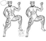  abs alan_dean_foster biceps breasts day_of_dissonance feline female furronika inviting mammal multi_breast muscles muscular_female nude pose pussy roseroar solo spreading tiger 