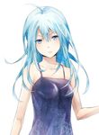  1girl ahoge aqua_eyes aqua_hair chiu_(93spica) fairy_tail female juvia_loxar long_hair looking_at_viewer simple_background solo white_background 