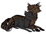  blush brown_fur cat feline feral fur gay licking male mammal ninetail-fox plain_background simple_background tongue white_background 