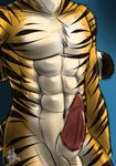  animal_genitalia anthro balls barbs biceps big_muscles big_penis body_markings chest_tuft erection faceless_male feline feline_penis fur hufnaar male mammal markings muscles nude pecs penis pose sheath solo stripes tiger toned torso tuft vein 