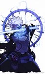  and asura dungeon dungeon_and_fighter eyes_closed fighter lightning slayer_(dungeon_and_fighter) sword weapon white_hair 