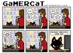  computer cute english_text feline game gamer_cat gamercat human male mammal money samantha_whitten text video_games 