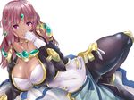  ariel_org breasts cleavage collarbone covered_navel dark_skin gloves huge_breasts ponzu_yuki purple_eyes purple_hair real_robot_regiment solo super_robot_wars the_2nd_super_robot_wars_og 