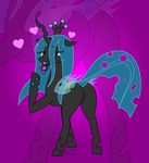  butt changeling condom female feral friendship_is_magic my_little_pony nezumiyuki queen queen_chrysalis queen_chrysalis_(mlp) royalty seductive solo wings 