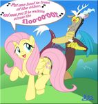  discord_(mlp) draconequus english_text equine female feral fluttershy_(mlp) friendship_is_magic horse mammal my_little_pony pegasus pony text wings 