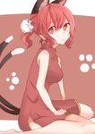  animal_ears bad_id bad_pixiv_id cat_ears cat_tail cosplay gintama kaenbyou_rin kagura_(gintama) kagura_(gintama)_(cosplay) kuromari_(runia) multiple_tails red_eyes red_hair short_hair solo tail touhou 