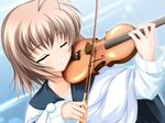 always bow closed_eyes game_cg instrument kitagami_kanako music solo tenmaso violin 