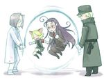  3boys artist_request blood captain_(hellsing) doctor_(hellsing) happy hellsing jump_rope jumping multiple_boys rip_van_winkle schrodinger 