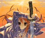  alastor_(shakugan_no_shana) bad_id bad_pixiv_id highres long_hair olg red_eyes red_hair shakugan_no_shana shana sword weapon 