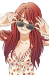  bangs highres long_hair original rinda solo sunglasses 