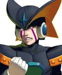  angry bad_id bad_pixiv_id forte_(rockman) helmet male_focus masao realistic red_eyes rockman rockman_(classic) solo upper_body 